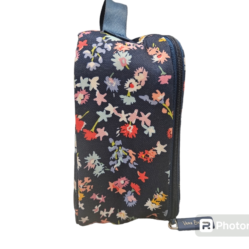 Vera Bradley Lunchbox Scattered Wildflowers With Dark Blue Back Ground - Picture 4 of 11